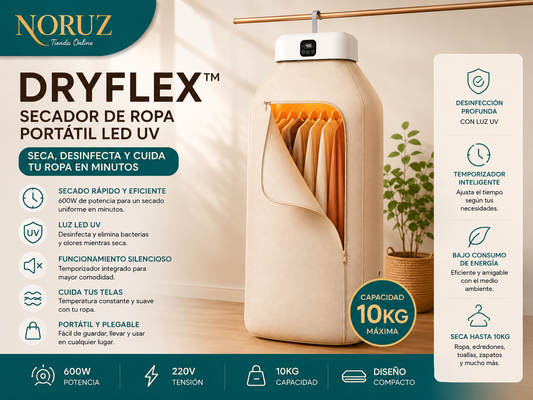 DryFlex™ | Secador de ropa Portátil UV 10KG ☀️👕